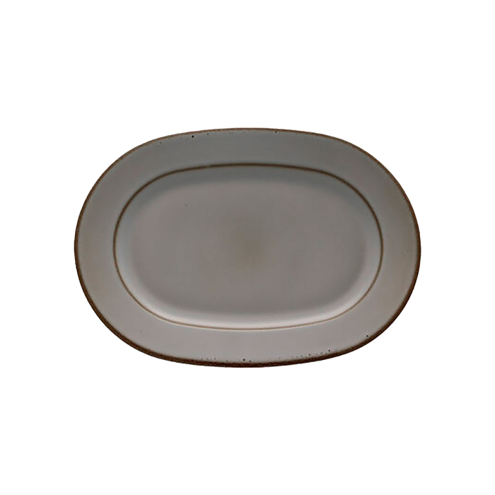 Travessa Eccentric, 30x22cm, Porcelana vitrificada - Costa Verde - 5603578203535