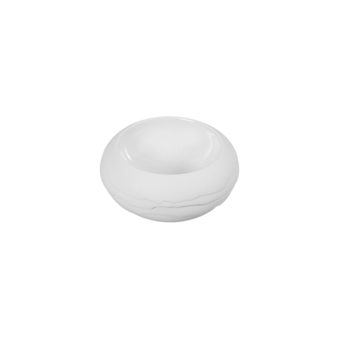 Terra round bowl 10cm, white, professional porcelain - Costaverde - 5603578055738