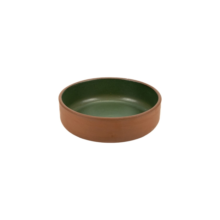 Taça Baixa Maria Terracota Terra Verde 15 cm - Maria Portugal Terracota - 5600785603868