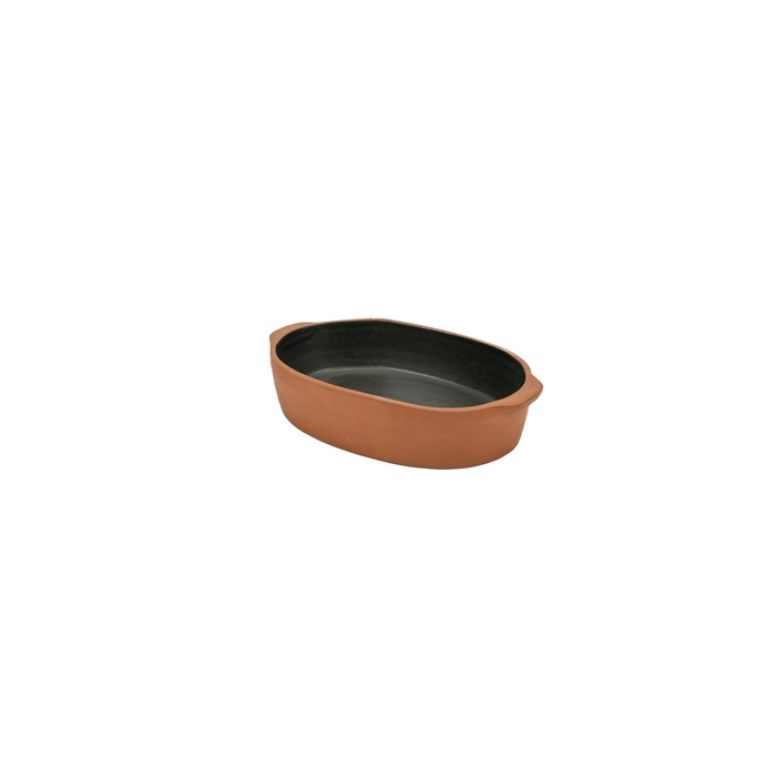 Maria Terracotta Assadeira Oval Terra Grey 22 cm - Maria Portugal Terracota - 5600851020544