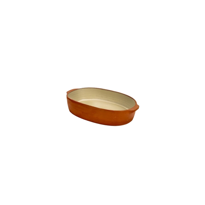 Maria Terracotta Terra Oval Baking Dish Cream 27 cm - Maria Portugal Terracota - 5600785603264