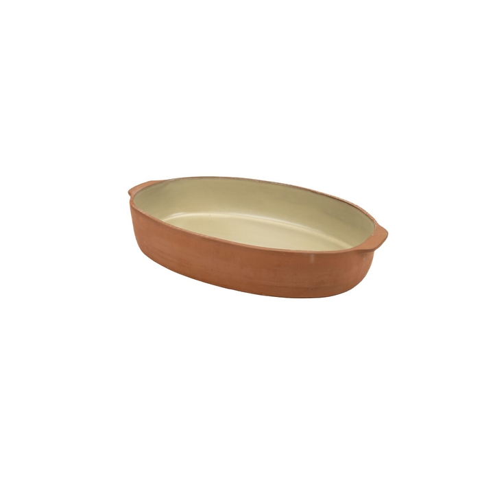Maria Terracotta Terra Oval Baking Dish Cream 32 cm - Maria Portugal Terracota - 5600785603271