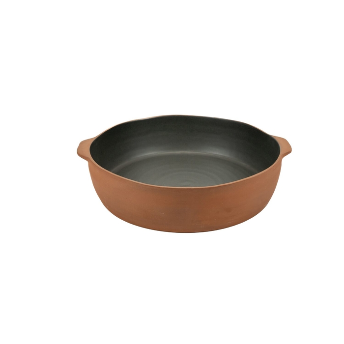 Maria Terracotta Terra Large Round Baking Dish Grey 31 cm - Maria Portugal Terracota - 5600851020803