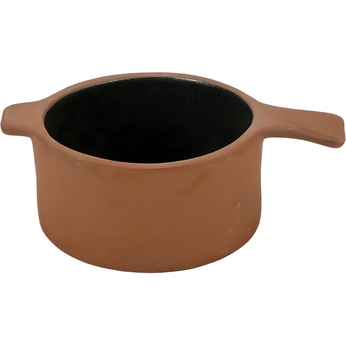 Maria Terracota Terra Grey Bowl with Handle 13 cm - Maria Portugal Terracota - 5600851020858