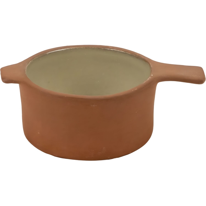Maria Terracota Terra Cream Bowl with Handle 13 cm - Maria Portugal Terracota - 5600851020865
