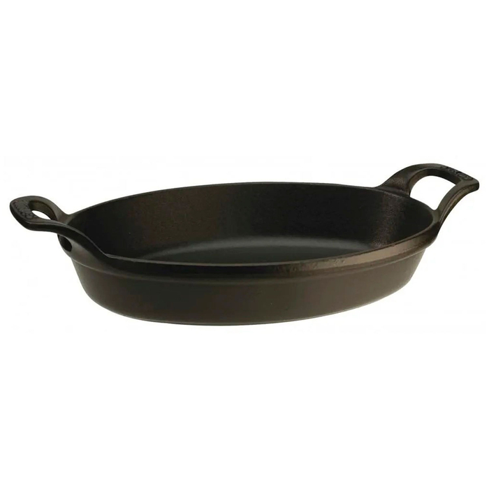 37cm Oval Oven Pan, Black Cast Iron - Staub - 3272340028144