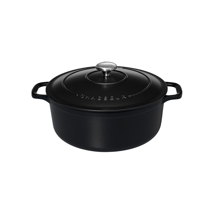 Mini caçarola redonda 12cm, preto, ferro fundido esmaltado - Chasseur - 3244334712018