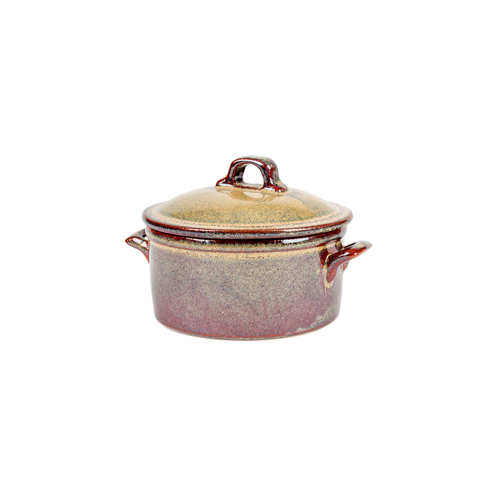Mini Casserole 12x6cm Organic Stoneware Brown oven and microwave safe - Organic - 5604256024886