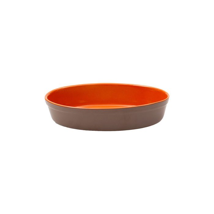 Stoneware mini baking dish 16,5x10,5cm oval Orange - Servotel - 5604256012692