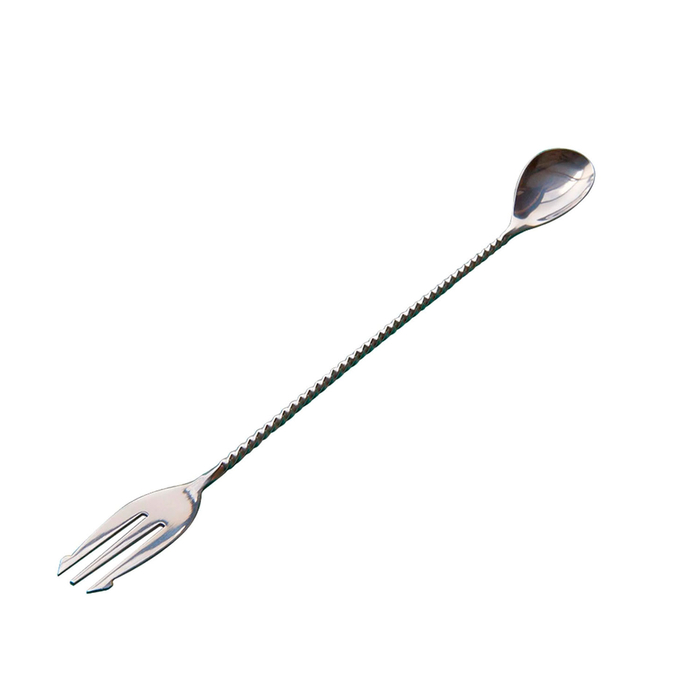 Colher Cocktail com Garfo, Aço Inoxidável - Beaumont - 5020229106074