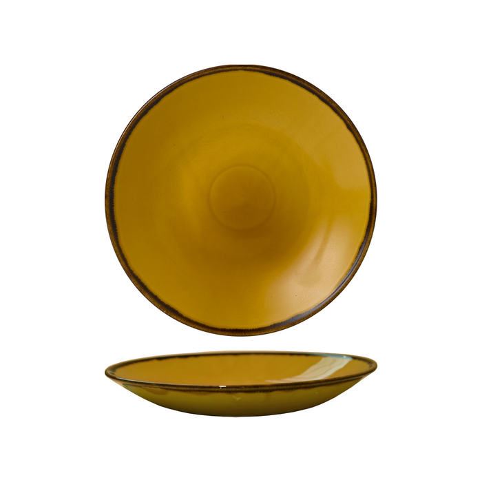 Harvest Mustard deep plate 25cm - Dudson - 5034414452846