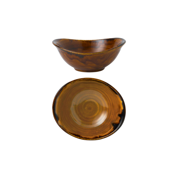 Harvest Brown deep bowl 17x15cm - Dudson - 5034414449662
