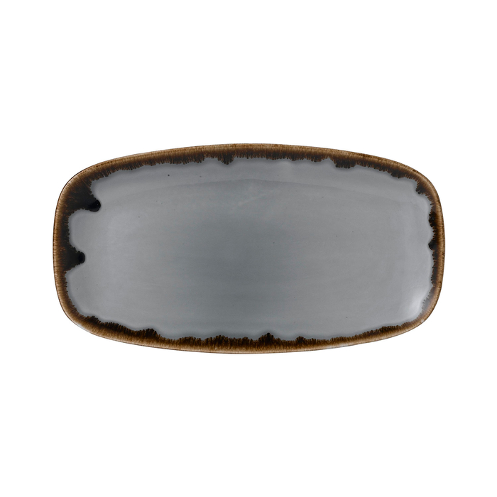 Serving plate Harvest Grey 30x15cm - Dudson - 5034414448719