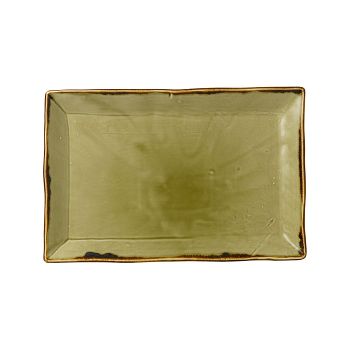 Travessa retangular Harvest Green 29x19cm - Dudson - 5034414443547