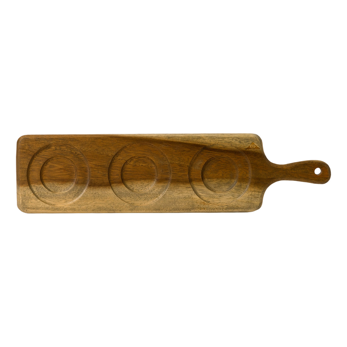 Tábua tapas madeira de acácia retangular com pega 46x12cm - Dudson - 5034414451207