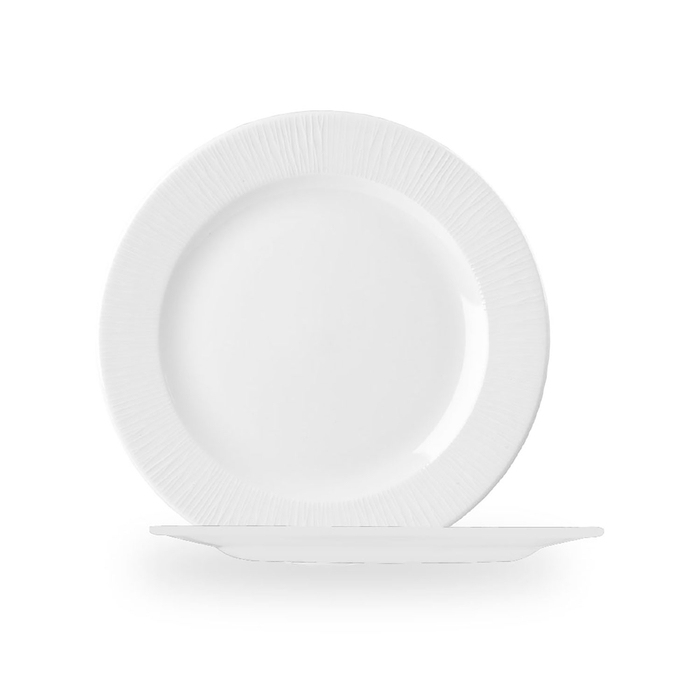 Prato Raso 26 cm, Bamboo White, Porcelana vitrificada - Churchill - 5034414369526