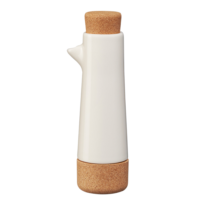 Ceramic and Cork Oil & Vinegar Container Alma Gémea Pearl 200ml - Amorim Cork Composites - 5602248689808