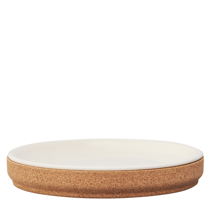 Ceramic and Cork side plate Alma Gémea Pearl 20 cm - Amorim Cork Composites - 5602248682922