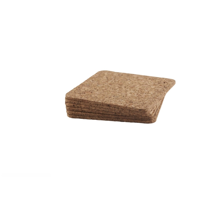 Conjunto de 6 bases de copo em cortiça portuguesa 9,5cm - Amorim Cork - 5602248000412