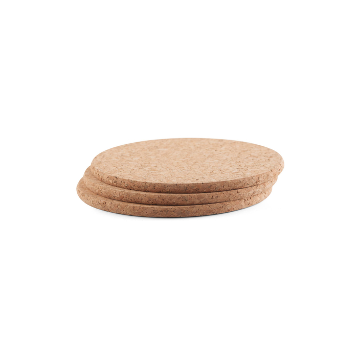 Conjunto de 3 bases para quentes em cortiça portuguesa 9,5cm - Amorim Cork - 5602248013450