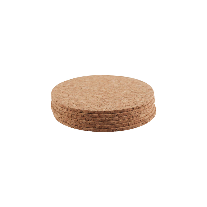 Conjunto de 6 bases de copo em cortiça portuguesa 9,5cm - Amorim Cork - 5602248003666
