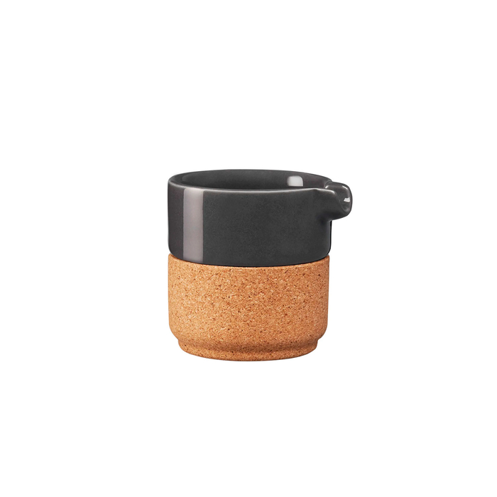 Ceramic and Cork Milk Jug Alma Gémea Grey 40ml - Amorim Cork Composites - 5602248698862