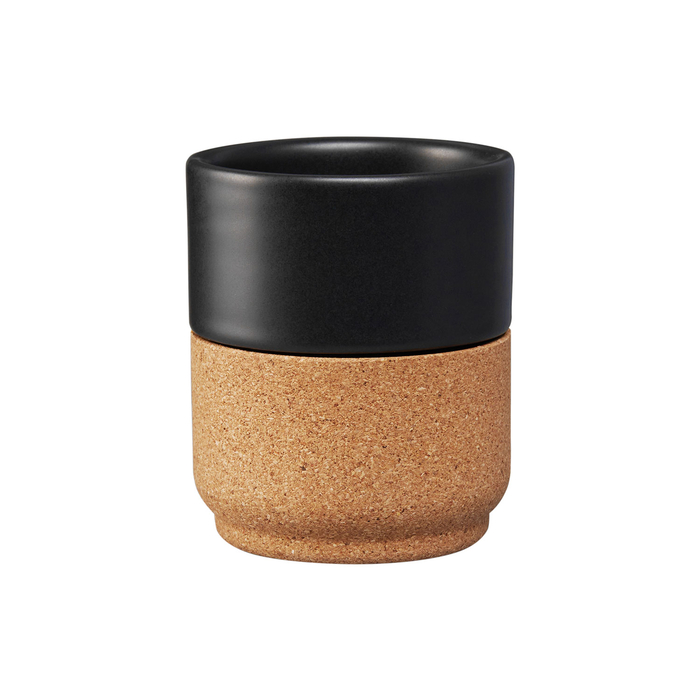 Chávena de Chá Faiança e Cortiça Alma Gémea Preto 180 ml - Amorim Cork - 5602248698589