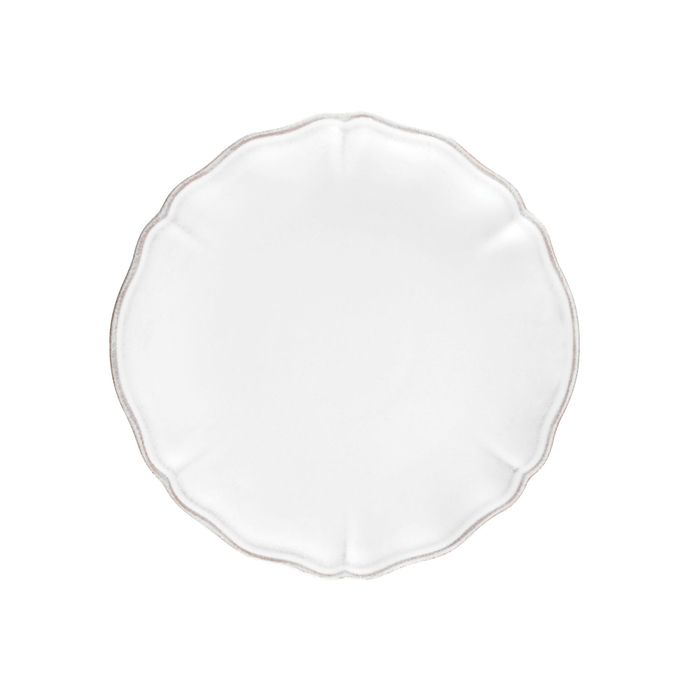 Alentejo dinner plate 27cm, white stoneware with hand-painted wavy rims - Costa Nova - 5606739930103