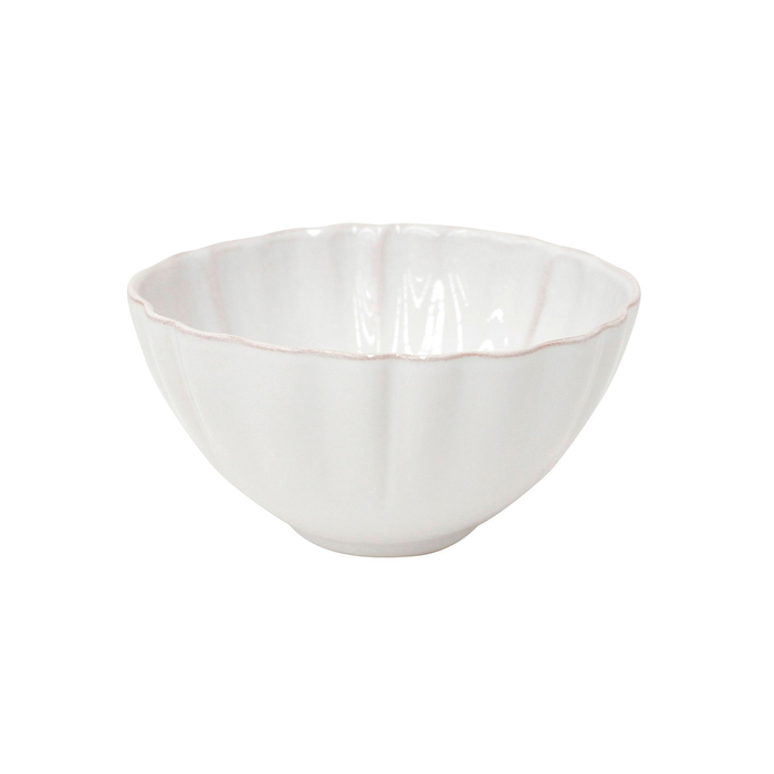 Alentejo cereal bowl 16.2 cm, white stoneware with hand-painted wavy rims - Costa Nova - 5,60674E+12