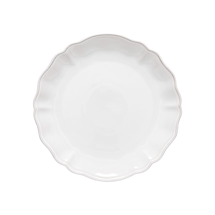 Alentejo dinner plate 30cm, white stoneware with hand-painted wavy rims - Costa Nova - 5606739972226