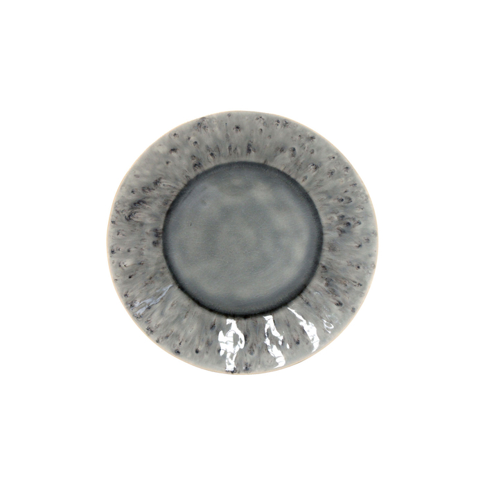 Madeira dessert plate 21cm, grey stoneware with handcrafted crackled finish - Costa Nova - 5606739933111