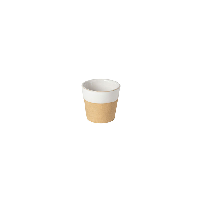 Copo Espresso Grespresso Nature 6,5 x 5,8 cm, 70 ml, grés reciclado com acabamento artesanal - Costa Nova - 5606739971311