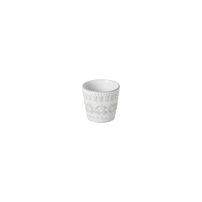 Copo Espresso Grespresso Ecogres branco Colômbia 70 ml, grés reciclado com acabamento artesanal - Costa Nova - 5606739970673