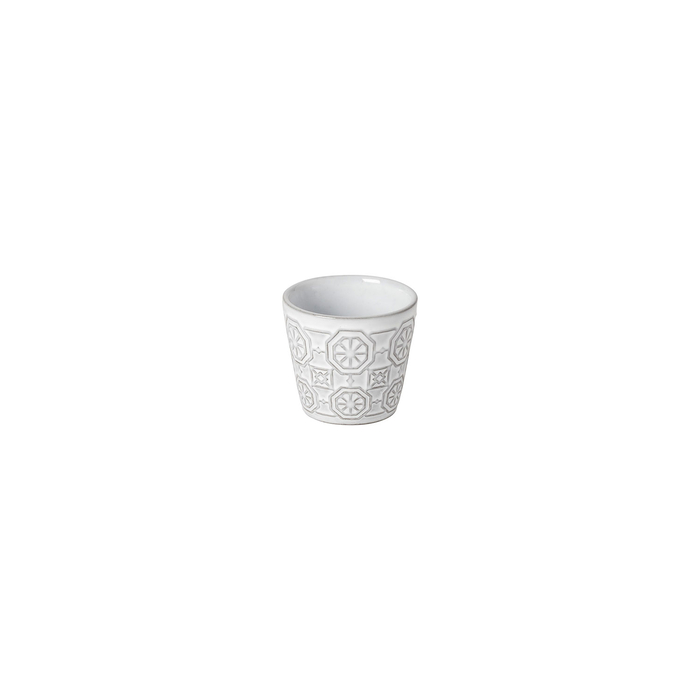 Copo Espresso Grespresso Ecogres branco Vietname 70 ml, grés reciclado com acabamento artesanal - Costa Nova - 5606739970666