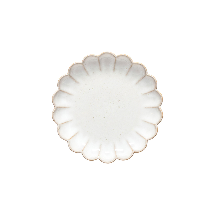 Prato Sobremesa Marrakesh Branco, 22 cm, Porcelana vitrificada - Costa Nova - 5606739972042