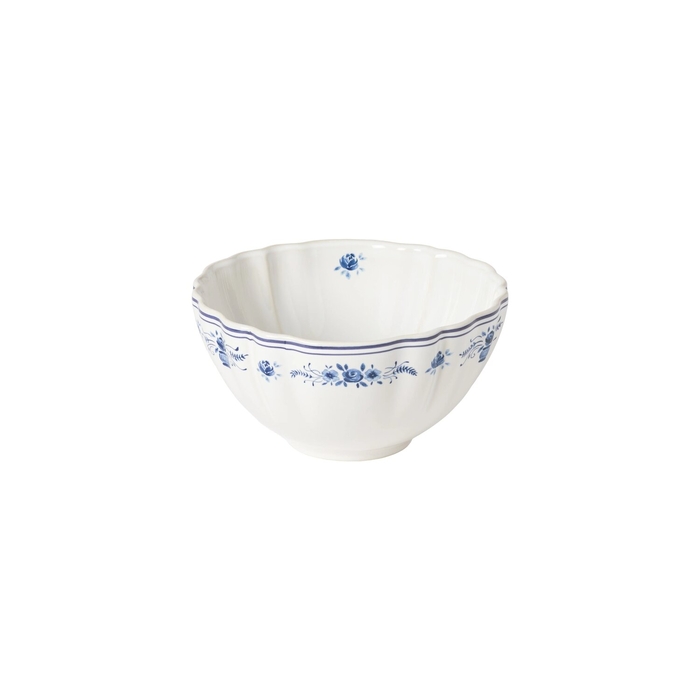 Taça Sopa/Cereais Costa Nova Vila 16 cm Branco-Azul - Costa Nova - 5606739980429