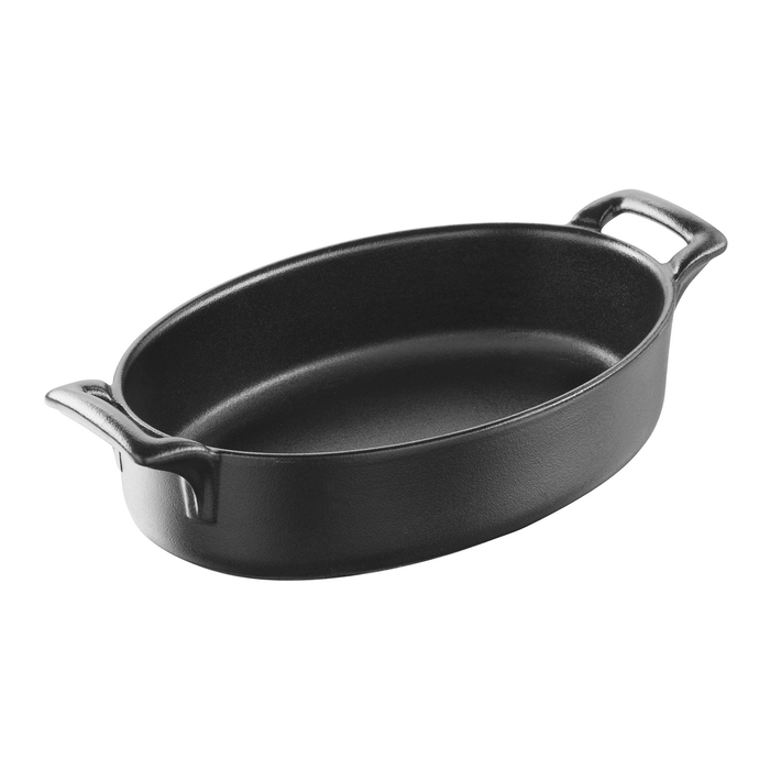 Ceramic baking dish 18x12cm Belle Cuisine black - Revol - 3198246420878