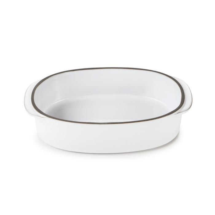 Assadeira oval porcelana 19x13cm Caractère branco - Revol - 3198246545519