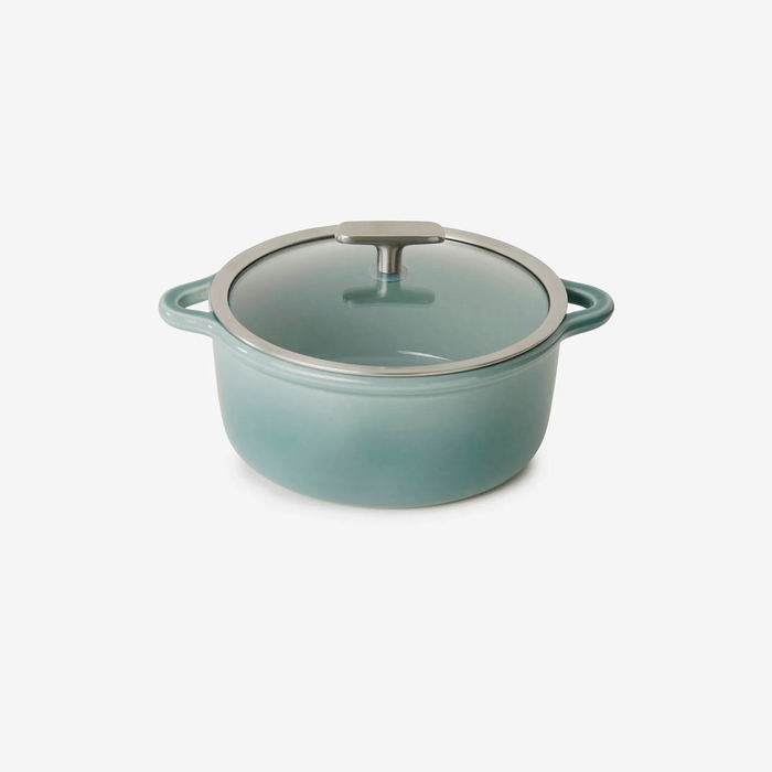 Bombance Green Casserole 22cm, vitrified Porcelain - Revol - 5602737098609