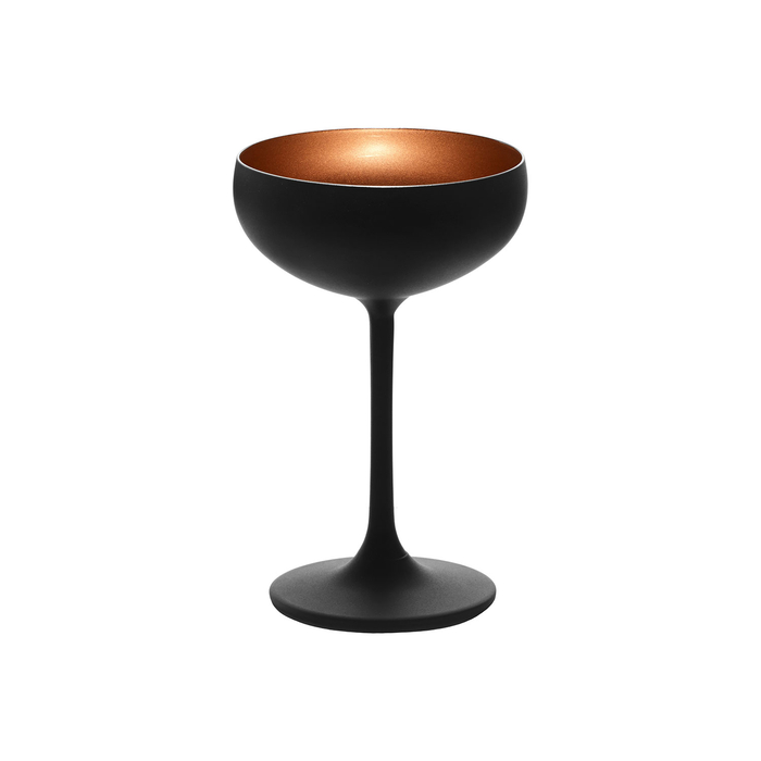 Champagne saucer Black/Bronze Elements 230ml - Stölzle Lausitz - 4012632224415