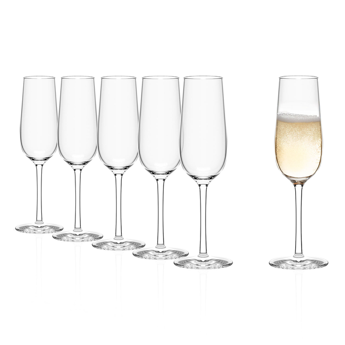 6 Weinland 200ml Sparkling Wine Goblets - Stölzle Lausitz - 5602737108001
