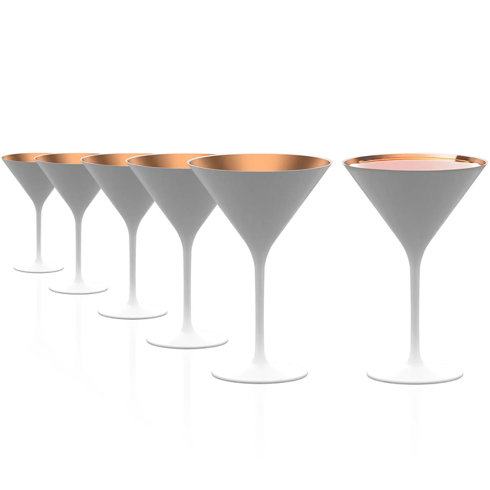 6 Taças de Cocktail Elements Branco/Bronze 240 ml - Stölzle Lausitz - 5602737108872
