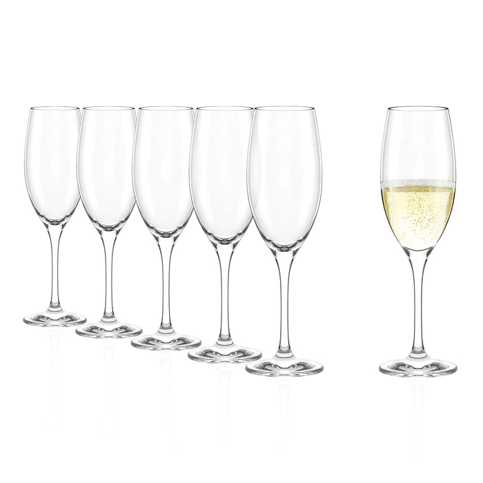 6 Classic Champagne Flutes 240 ml - Stölzle Lausitz - 5602737108933