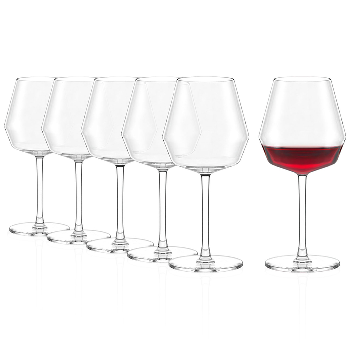 6 Copos Burgundy Celestia 610 ml Vidro Cristalino - Stölzle Lausitz - 5602737112619
