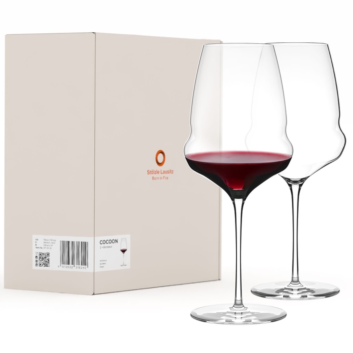 Stölzle Lausitz Bordeaux glass crystalline glass 745 ml set of 2 Cocoon - Stölzle Lausitz - 4012632316240