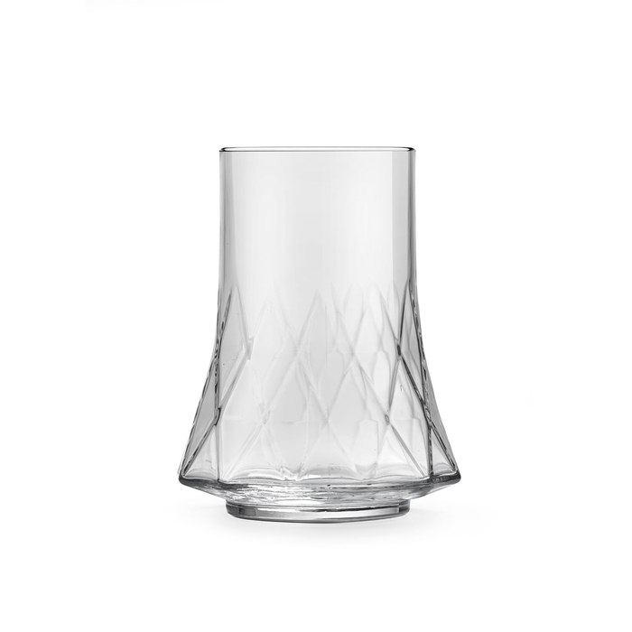 6 Copos Divergence ergonómico, 350 ml, vidro transparente - Onis - 5602737109206