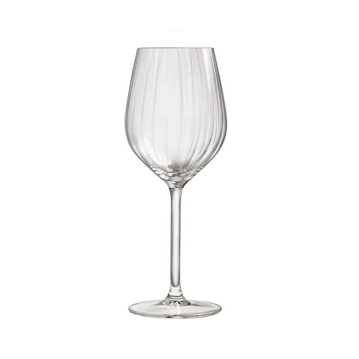 4 Plissé white wine glass 380ml - Royal Leerdam - 8710964360301