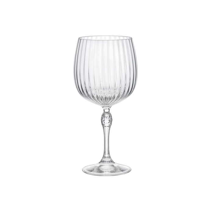 Set of 4 America '20s 745ml Gin Tonic glasses, lead-free crystal, dishwasher safe - Bormioli Rocco - 8004360092769