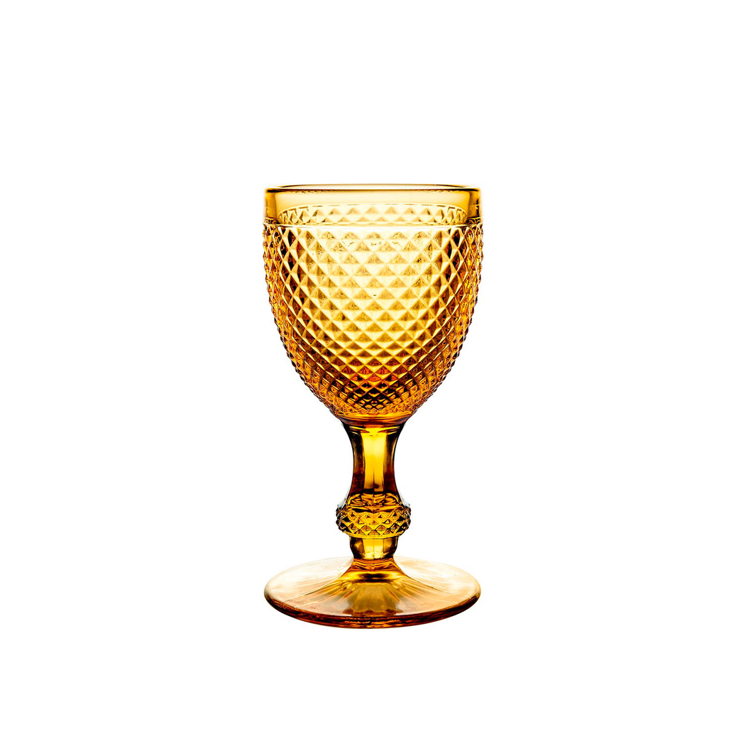 Set of 4 Bicos amber red wine goblets 210ml - Vista Alegre - 5601266324166