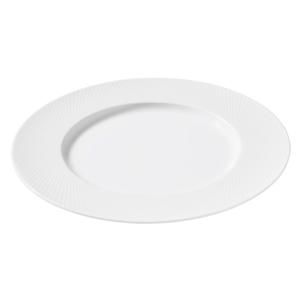 Prato Marcador Graphique 32,5cm, Porcelana Branca - Degrenne - 3057192454477